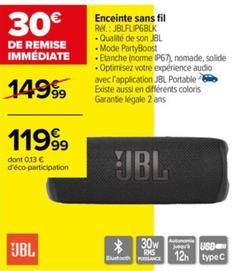 jbl - enceinte sans fil réf. : flip6blk