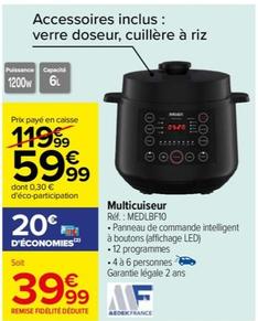 medek france - multicuiseur réf. : medlbf10