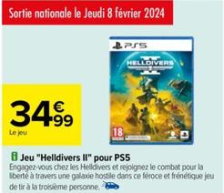 u "helldivers ii" pour ps5