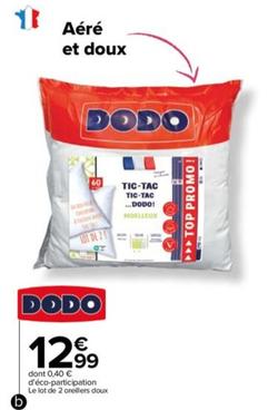 dodo - lot de 2 oreillers doux