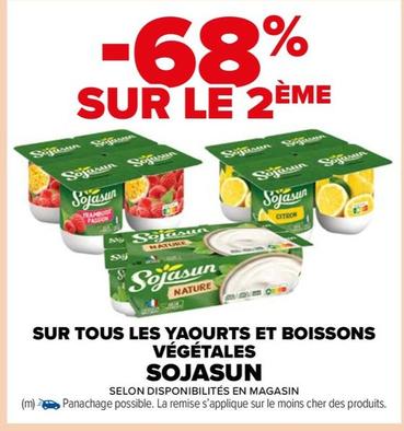 Découvrez Sojasun : des yaourts et boissons végétales pour tous les goûts ! Profitez de notre promo sur une sélection de produits !
