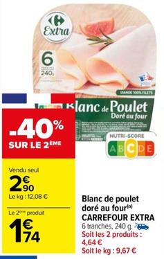 Carrefour - Blanc De Poulet Doré Au Four Extra