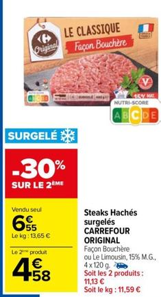 Carrefour - Steaks Hachés Surgelés Original