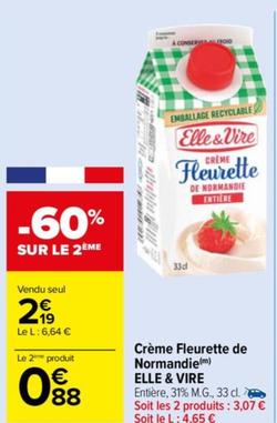 Elle & Vire - Crème Fleurette De Normandie