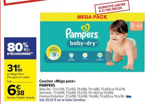 pampers - couches méga pac