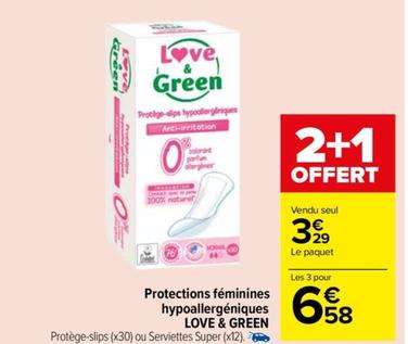 love & green - protections féminines hypoallergéniques