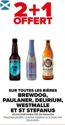 Découvrez la sélection ultime de bières : Brewdog, Paulaner, Delirium, Westmalle et St Stefanus - Sur Toutes Les Bières!