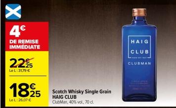 haig club - scotch whisky single grain