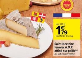 Saint-nectaire Fermier A.o.p. Affiné Sur Paille