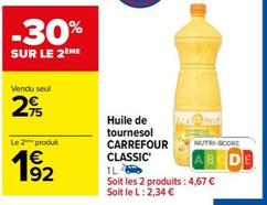 Carrefour - Huile De Tournesol Classic'