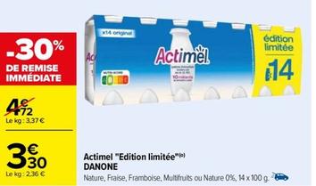 danone - actimel "edition limitée"