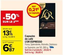 L'or Espresso - Capsules De Café