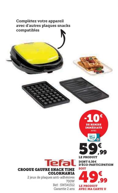 Tefal - Croque Gaufre Snack Time Colormania