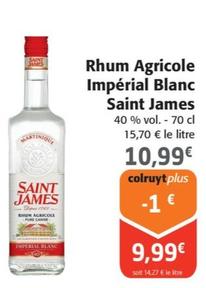 Saint James - Rhum Agricole Impérial Blanc