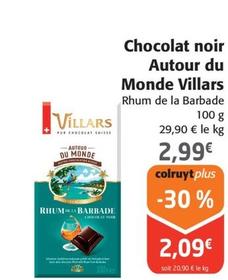 Villars - Chocolat Noir Autour Du Monde