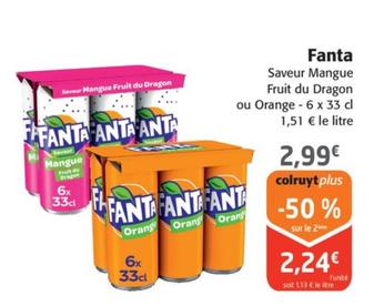 Fanta - Saveur Mangue Fruit du Dragon