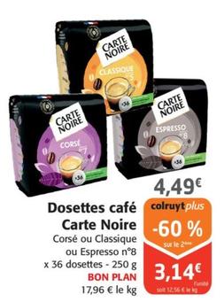 Carte Noire - Dosettes Café