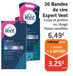 Veet - 20 Bandes de cire Expert 