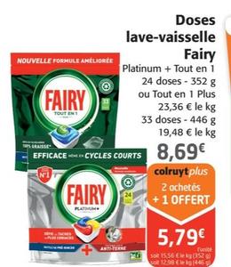 Fairy - Doses lave-vaisselle 