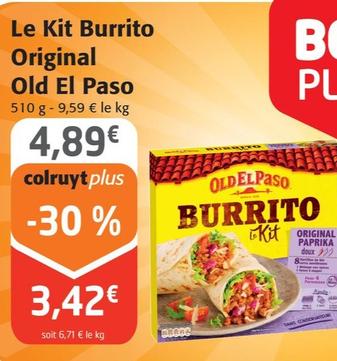 old el paso - le kit burrito original