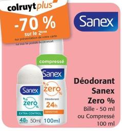 Sanex - Déodorant Zero %