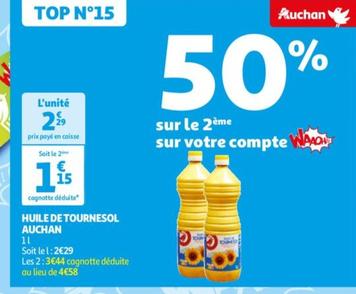 Auchan Huile De Tournesol