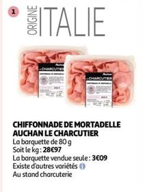 Auchan Le Charcutier Chiffonnade De Mortadelle