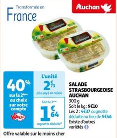 Auchan Salade Strasbourgeoise