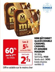 Magnum Mini Bâtonnet Glacés Double Caramel Caramel Et Amande
