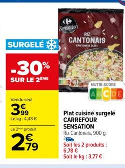 Carrefour - Plat Cuisiné Surgelé Sensation