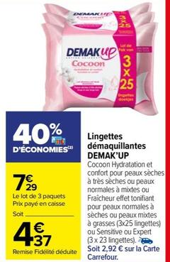 Demak Up - Lingettes Démaquillantes