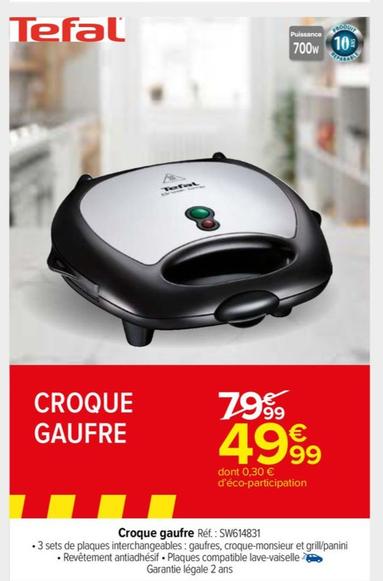 Tefal - Croque Gaufre Réf. : Sw614831