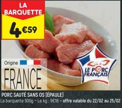 Porc Sauté Sans Os  offre à 4,59€ sur Leader Price