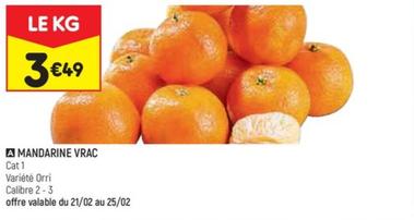 Mandarine Vrac