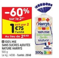 Harry's - 100% Mie Sans Sucres Ajoutés Nature 