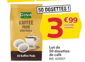 Lot de 50 dosettes de café