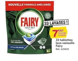 fairy - 33 tablettes lave-vaisselle