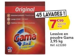 gama - lessive en poudre 2,95 kg