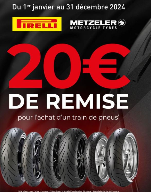 Pour L'Achat D'Un Train De Pneus offre sur Dafy Moto