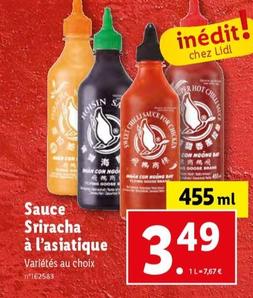 Sauce Sriracha à l'asiatique