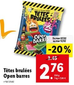 Open Barres - Têtes Brulées