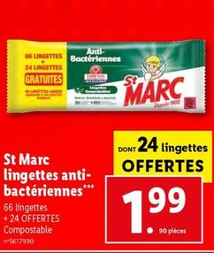 st marc - lingettes anti-bacteriennes