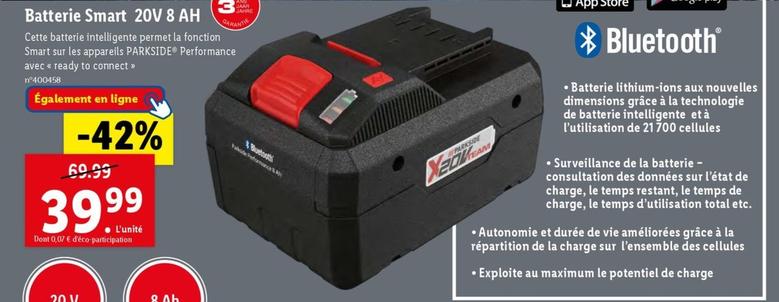 Batterie Smart 20V 8 AH