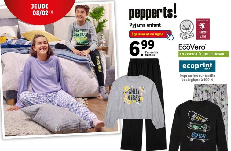 pepperts  - pyjama enfant 