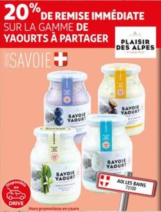 plaisir des alpes - la gamme de yaourts à partager