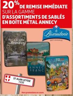 La Biscuiterie - Assortiment de Sablés en Boîte Métal à Annecy : Promotion et Caractéristiques