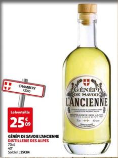 Génépi De Savoie L'ancienne - Distillerie Des Alpes : Promo et Caractéristiques