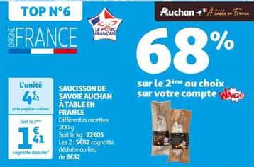 Auchan - Saucisson De Savoie 