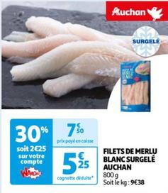 Auchan - Filets De Merlu Blanc Surgele