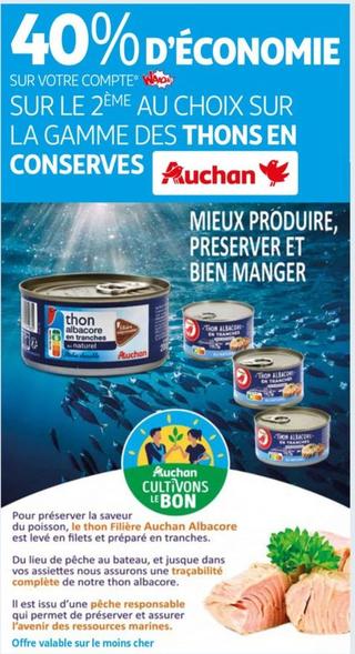 Auchan - Sur La Gamme Des Thons En Conserves